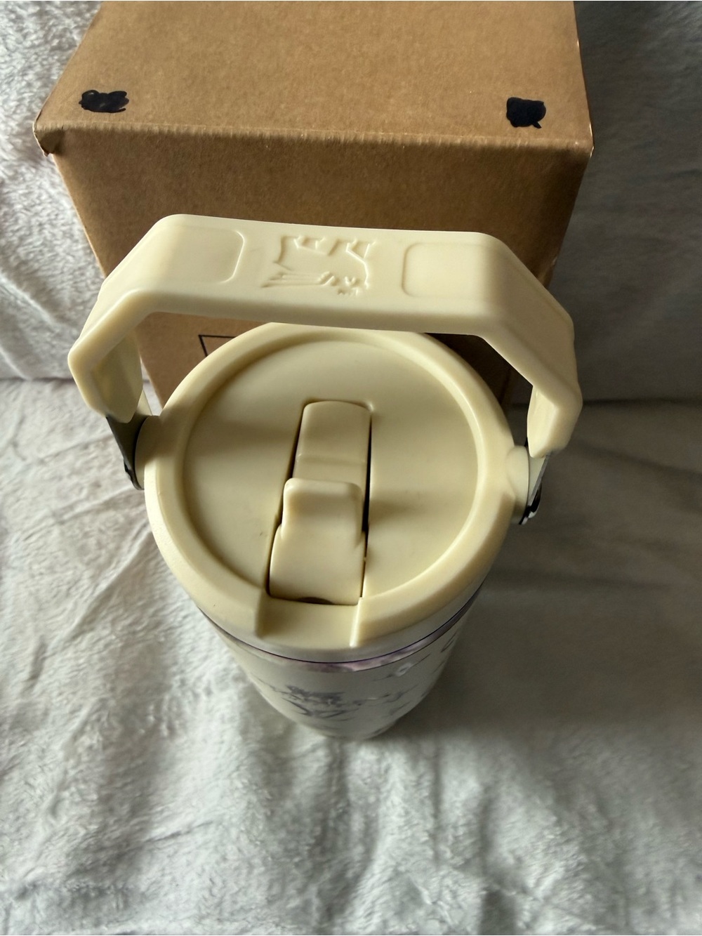 New Stanley 30oz Cream Laser LEngravedV Oil Slick Flip Top - Picture 5 of 6